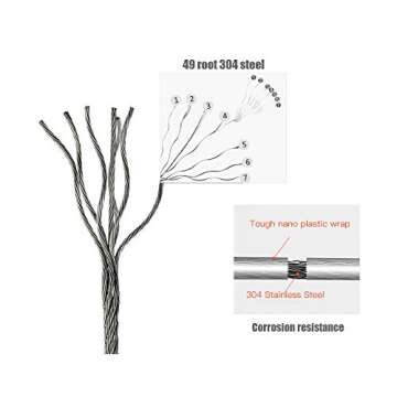 BESy Retractable Clothesline ABS case+Aluminum Dryer with Adjustable Stainless Steel Double Rope String Hotel Style Heavy Duty,Wall Mounted Method, 13.8 Feets,White