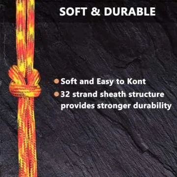 LUYADIN Paracord 650lb - 9 Strand Parachute Spool Cord - 40+ Colors-100ft 200ft 500ft 1000ft 4mm,Paracord for Camping,Hiking,Fishing,Outdoor and DIY