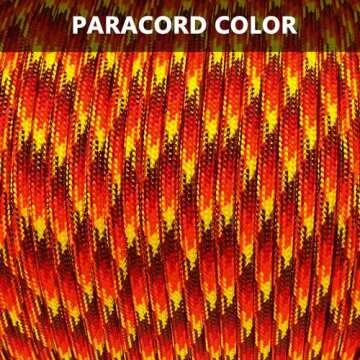 LUYADIN Paracord 650lb - 9 Strand Parachute Spool Cord - 40+ Colors-100ft 200ft 500ft 1000ft 4mm,Paracord for Camping,Hiking,Fishing,Outdoor and DIY