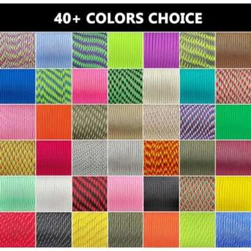 LUYADIN Paracord 650lb - 9 Strand Parachute Spool Cord - 40+ Colors-100ft 200ft 500ft 1000ft 4mm,Paracord for Camping,Hiking,Fishing,Outdoor and DIY