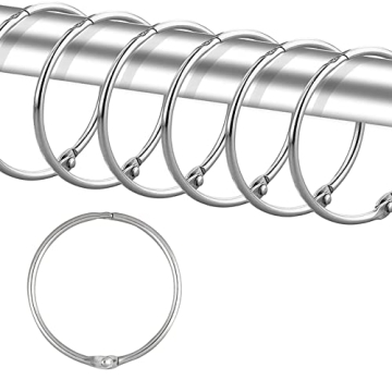 Upgrade Your Bathroom with 24 Pack Rust Proof Shower Curtain Rings