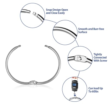 24 Pack Rust Proof Shower Curtain Rings for Bathroom