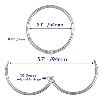 24 Pack Rust Proof Shower Curtain Rings for Bathroom