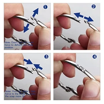 24 Pack Rust Proof Shower Curtain Rings for Bathroom