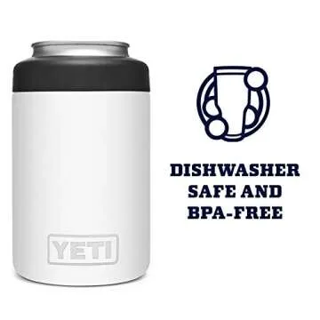 YETI Rambler 12 oz. Colster Can Insulator for Standard Size Cans, White, 1 Count (Pack of 1)