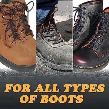 lorpops Heavy Duty Boot Laces - 2 Pairs, 47" Coffee