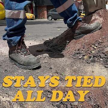 lorpops Heavy Duty Boot Laces - 2 Pairs, 47" Coffee