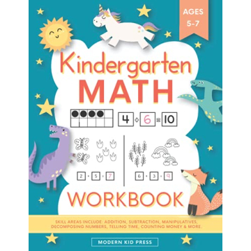 Comprehensive Kindergarten Math Workbook for Ages 5-7 | Engaging Addition and Subtraction Activities