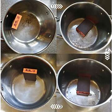 Sanding Sponge 6 Pack by S&F STEAD & FAST, Sanding Blocks for Wood Drywall Metal 60 80 120 180 220 320 Coarse Medium Fine Grit, Sand Paper Brick Set with Tack Cloth