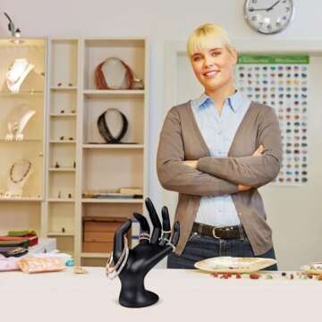 Flexzion Hand Jewelry Holder for Stylish Display of Accessories