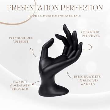 Flexzion Hand Jewelry Holder for Stylish Display of Accessories