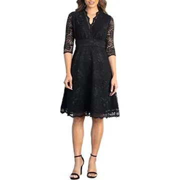 Kiyonna Mademoiselle Lace Dress for Plus Size Women