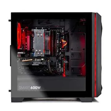 Skytech Gaming Chronos Mini Gaming PC Desktop – Intel Core i3 10100F 3.6 GHz, GTX 1650, 500GB SSD, 16G DDR4 3200, 600W Gold PSU, AC Wi-Fi, Windows 10 Home 64-bit,Black