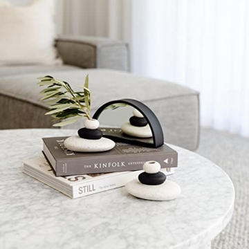 Elegant Calming Stacking Stone Bud Vases Set