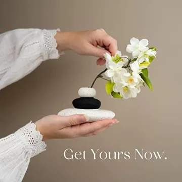 Elegant Calming Stacking Stone Bud Vases Set