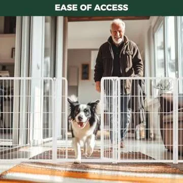 FXW Homeplus Indoor Dog Playpen - Stress-Free and Safe Play, 40 Inch 12 Panels for Puppy and Small Dogs, White│Patented