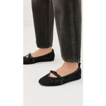 Free People Mesh Mania Bow Flats - Stylish and Comfortable