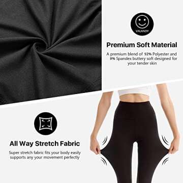 SINOPHANT High Waisted Leggings for Women - Full Length Capri Buttery Soft Yoga Pants for Workout Athletic(Full Brown,S-M)