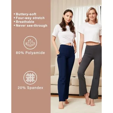 Stelle Bootcut Yoga Pants for Women with Pockets