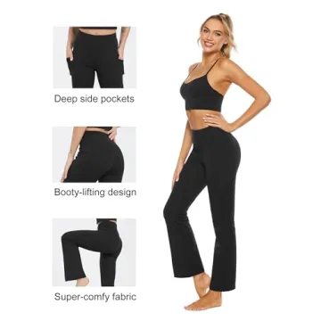 Stelle Bootcut Yoga Pants for Women with Pockets