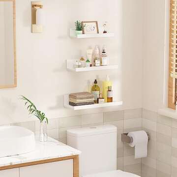 Upsimples Home Floating Shelves - Set of 5 Wall Decor