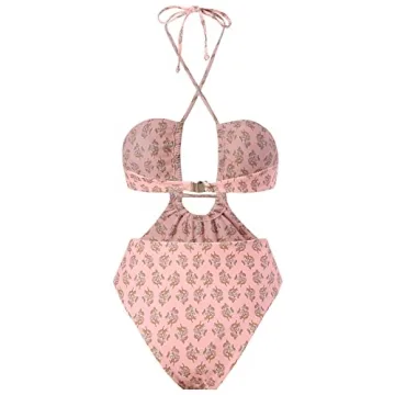 Stylish One Piece Swimsuit with Beach Wrap Skirt