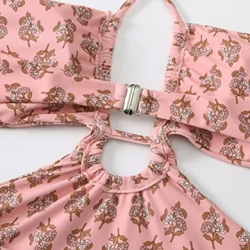 Stylish One Piece Swimsuit with Beach Wrap Skirt