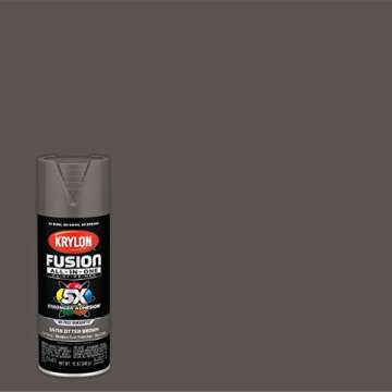 Krylon Fusion All-In-One Adhesive Spray Paint - 12 oz, Otter Brown