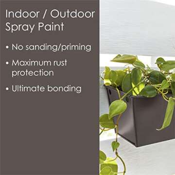 Krylon Fusion All-In-One Spray Paint, 12 oz, Otter Brown