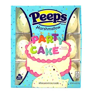 Peeps Easter Party Cake & Cotton Candy Marshmallows