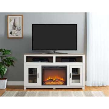 Ameriwood Home Carver Electric Fireplace TV Stand