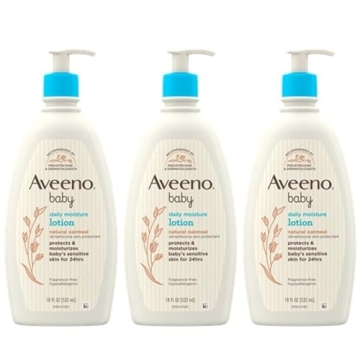 Aveeno Baby Daily Moisture Lotion for Delicate Skin with Natural Colloidal Oatmeal & Dimethicone, Hy...