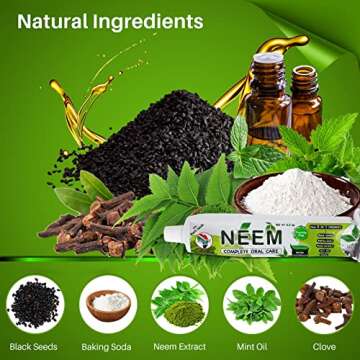 Organic Neem Complete Oral Care-Fluoride Free- 5 in 1 Toothpaste