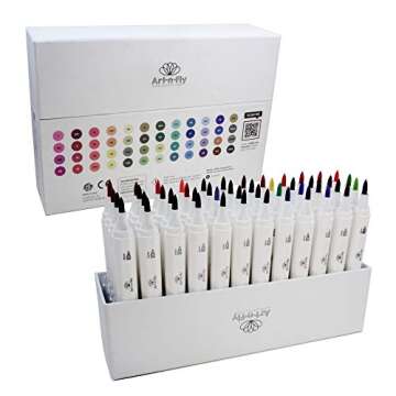 Art-n-Fly 48 Booster Set Brush Markers for Manga Art