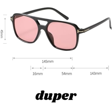 DUPER Oversized 70s Rose Sunglasses Women Fashion UV400