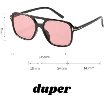 DUPER Oversized 70s Rose Sunglasses Women Fashion UV400