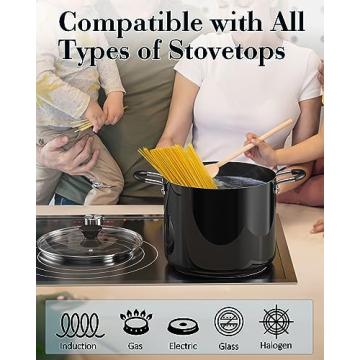 Cook N Home Nonstick Stockpot 10.5-Qt for Perfect Cooking