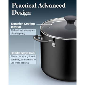 Cook N Home Nonstick Stockpot 10.5-Qt for Perfect Cooking