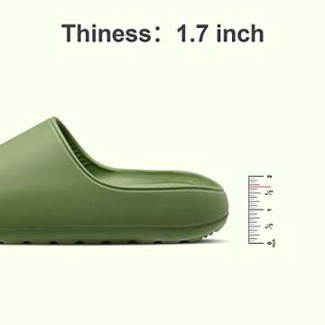 Beslip Platform Slide Sandals for Women Men Lightweight Open Toe Shower Shoes