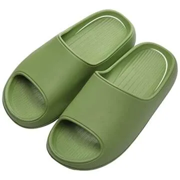 Beslip Platform Slide Sandals for Women Men Lightweight Open Toe Shower Shoes