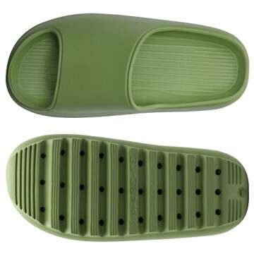 Beslip Platform Slide Sandals for Women Men Lightweight Open Toe Shower Shoes