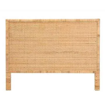 Bali & Pari Adelyn Natural Rattan Headboard for Queen Bed