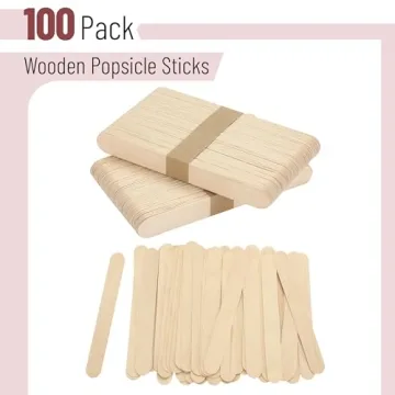 Mr. Pen Jumbo Wooden Craft Sticks 100 Pack for All Craft Needs