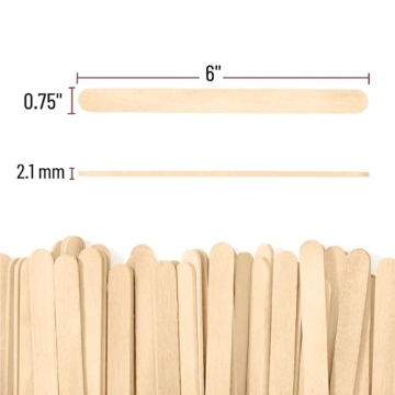 Mr. Pen Jumbo Wooden Craft Sticks 100 Pack for All Craft Needs