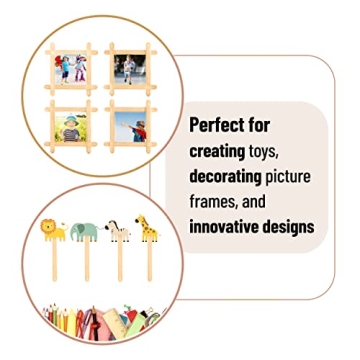 Mr. Pen Jumbo Wooden Craft Sticks 100 Pack for All Craft Needs