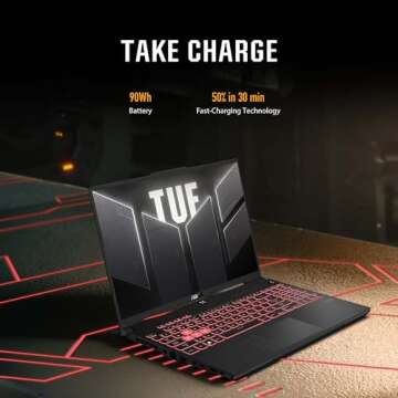ASUS TUF Gaming A16 (2024) Gaming Laptop, 16” QHD+ 165Hz 16:10 Display, AMD Ryzen™ 9 7940HX, NVIDIA® GeForce RTX™ 4070, 16GB DDR5, 1TB PCIe Gen4 SSD, Wi-Fi 6, Windows 11, FA607PI-AS94