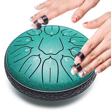 Steel Tongue Drum: 6-inch Musical Instrument for All Ages