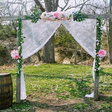 Elegant 5 Pack White Lace Tablecloths for Rustic Weddings