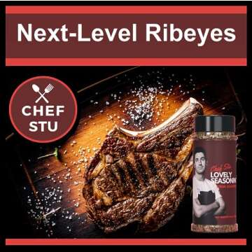 Steak Seasoning 2-Pack - Private Chef Stuart O'Keeffe's Succulent Steak Seasoning, Gourmet Grill Ble...