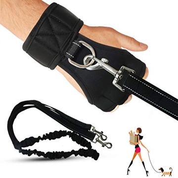 BYXAS Hands Free Dog Leash for Small Medium and Large Dogs, Bungee Leash is 6 FT Long Whit Training,...